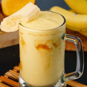 Banana, Milk & Mango Cocktail